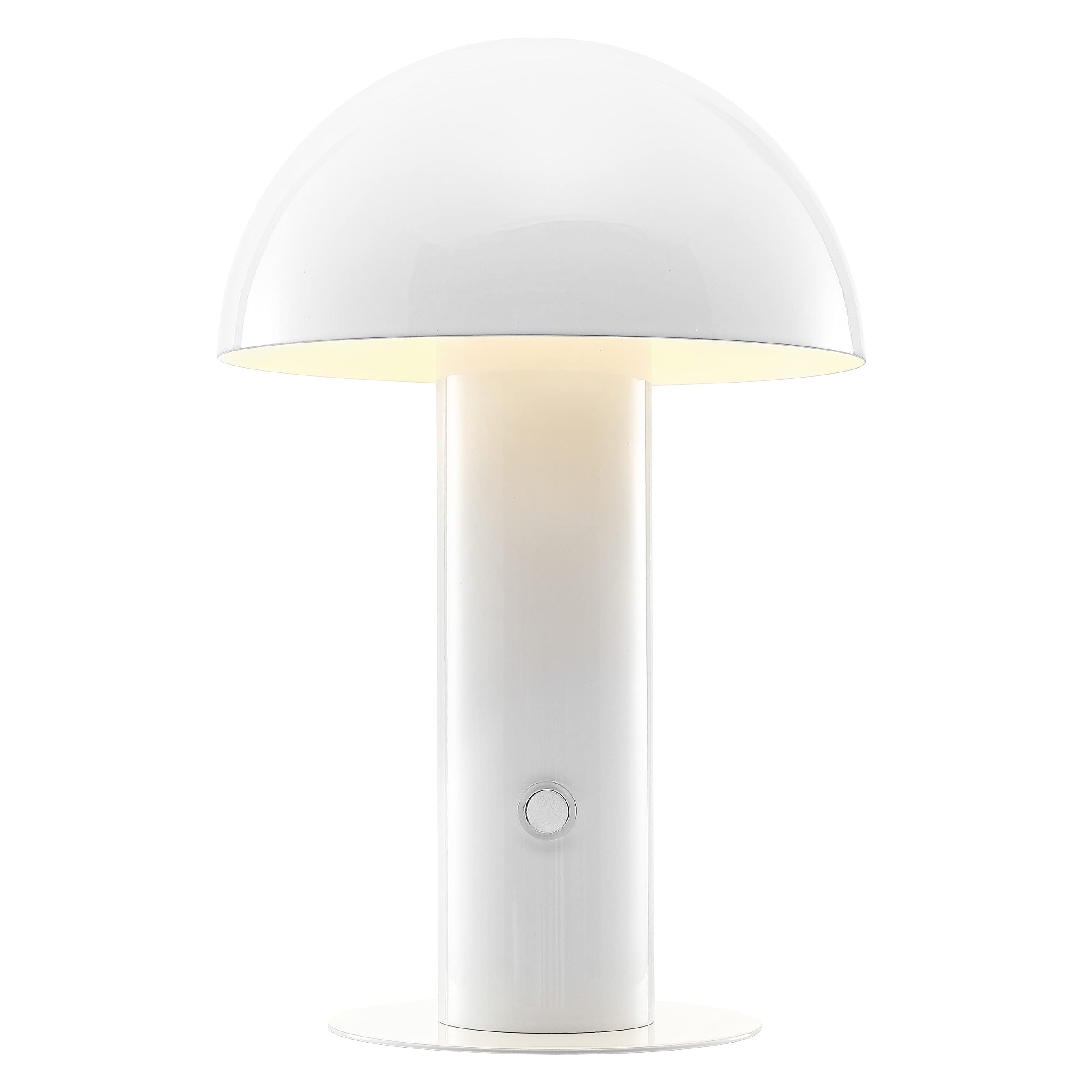 JONATHAN Y JYL7115B Boletus 10.75'' Contemporary Bohemian Rechargeable/Cordless Portable Iron Integrated LED Mushroom Table Lamp