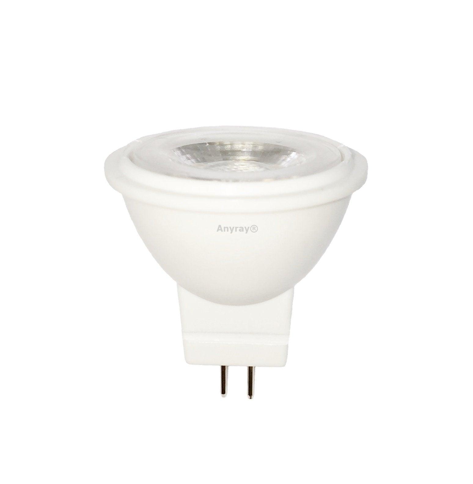 Anyray 1-LED 3W MR11 Light Bulb, 12V, Fiber Optic, Cool White, 1 Count