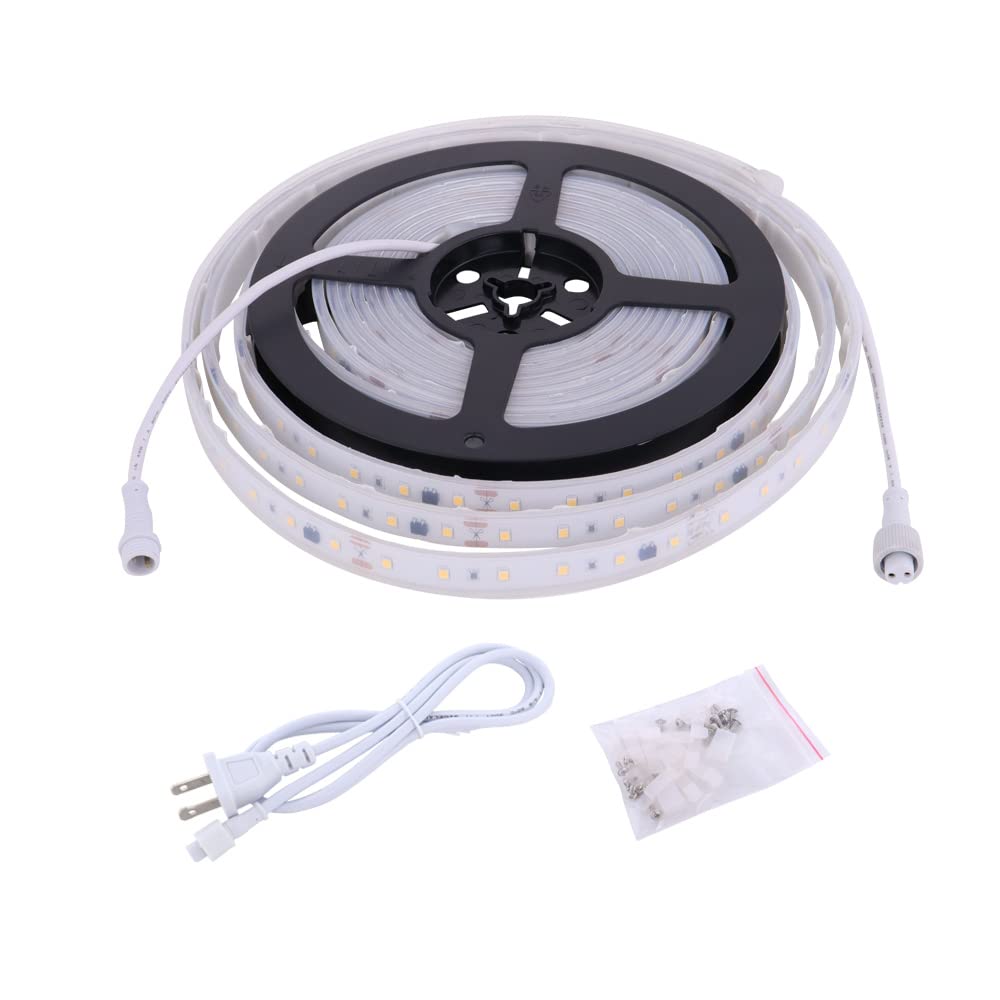 120V Dimmable LED Strip Lights 4200K Daylight, Work with Smart Plug,110V Dimming by Wall Dimmer, No Driver Need, Waterproof IP65