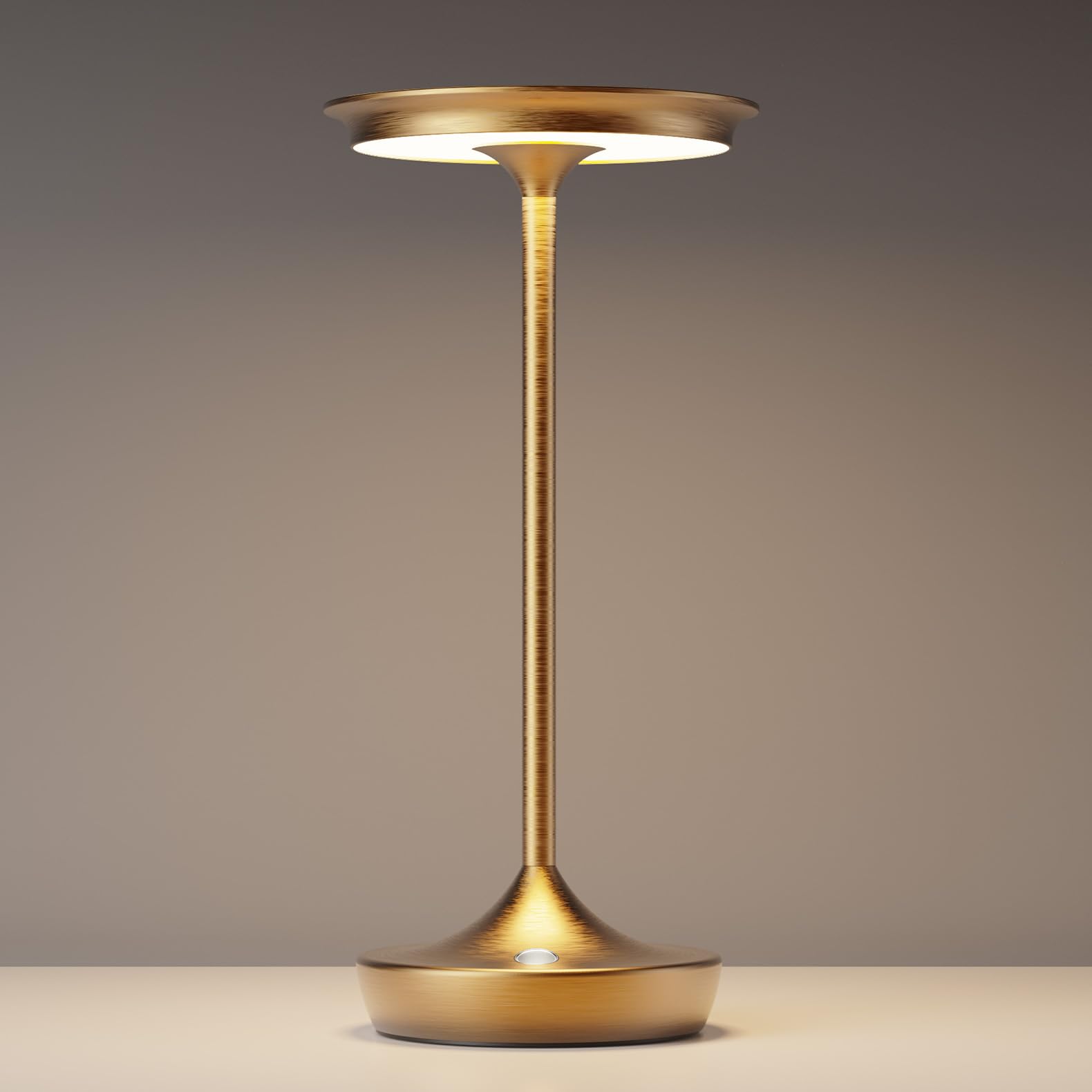 Tpczqj Led Cordless Table Lamp Rechargeable- Battery Operated Touch Lamps,Portable 3 Color Dimming Waterproof Light For Patio/Re