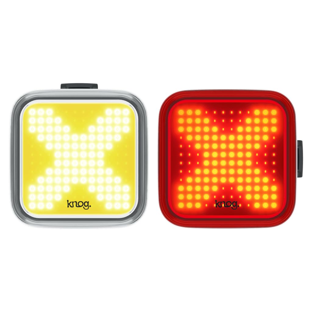 Knog Blinder Twinpack X Unisex Adult Front/Rear Light Kit, Black, One Size