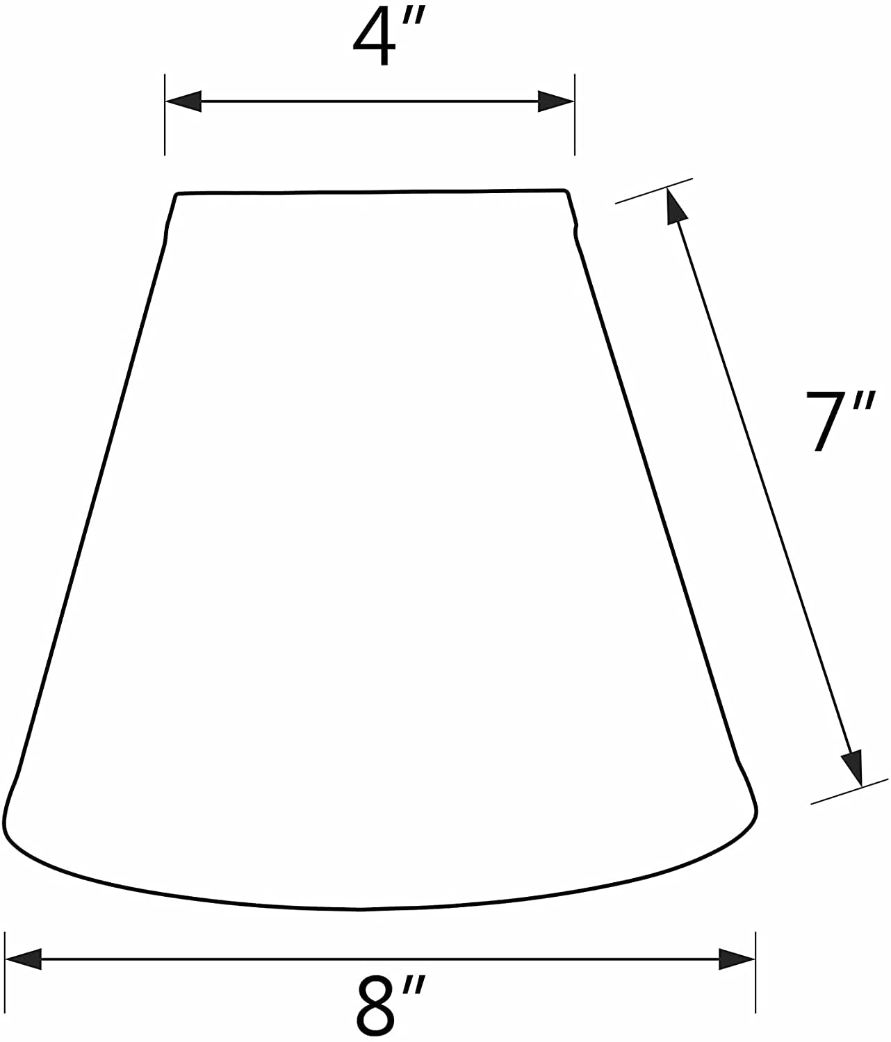 Aspen Creative 32471A Transitional Hardback Empire Shaped Spider Construction Lamp Shade In Flaxen, 8&quot; Wide (4&quot; X 8&quot; X 7&quot;)