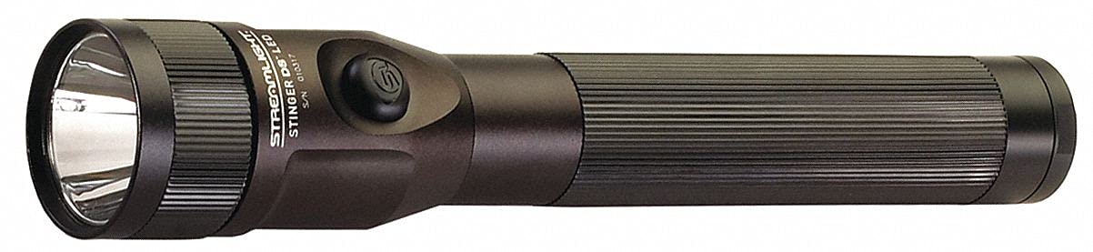 Streamlight Stinger DS LED Flashlight with 120V AC/12VDC, Nickel Color, Model STREAMLIGHT