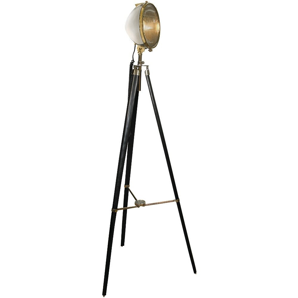 Authentic Models 1928 Cadillac Head Floor Lamp - Wood, Black, Model SL035