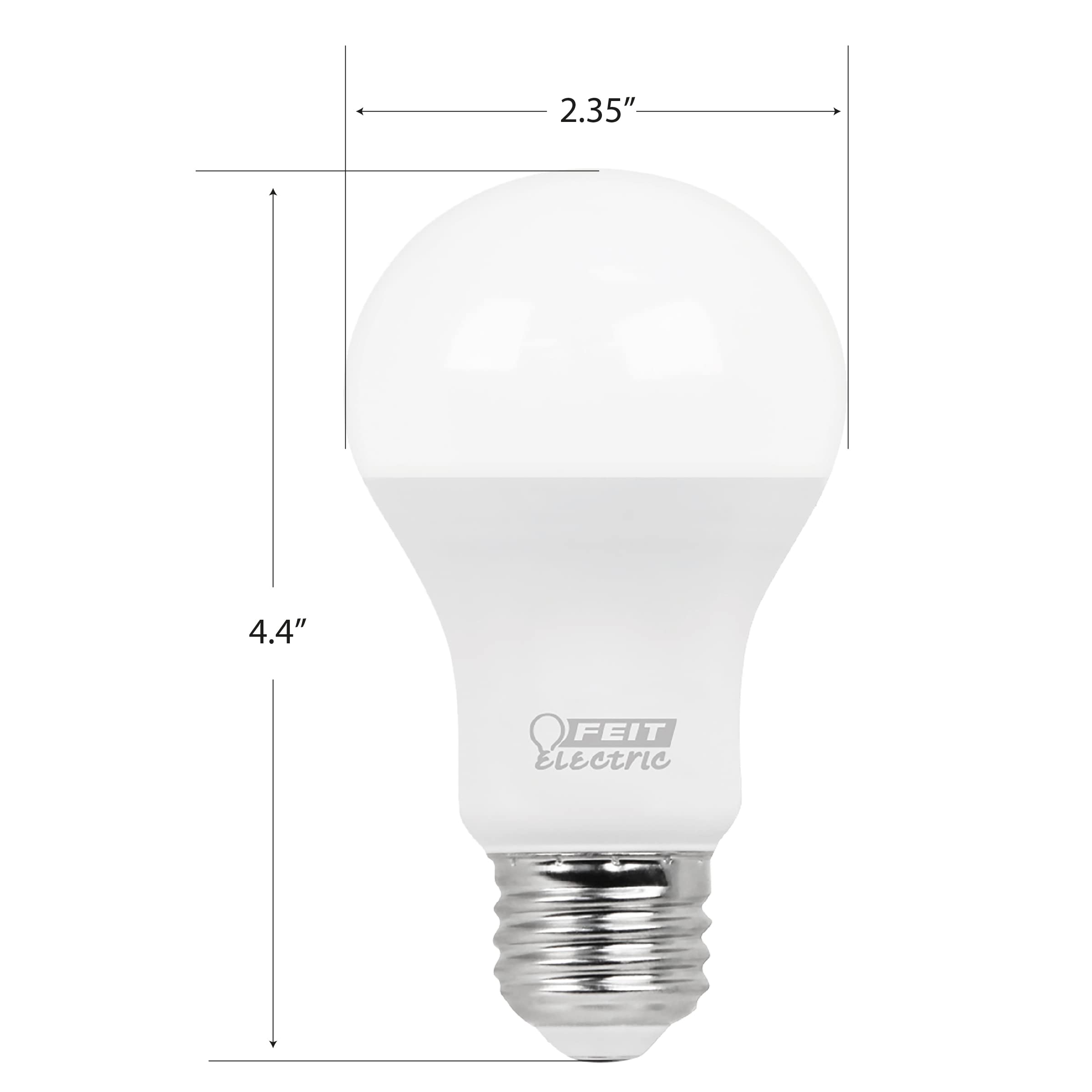 Feit Electric LED Light Bulbs A19 60W Equivalent 800 Lumens Non-Dimmable E26 Base 5000K Daylight 1 Count Model A800/850/10K