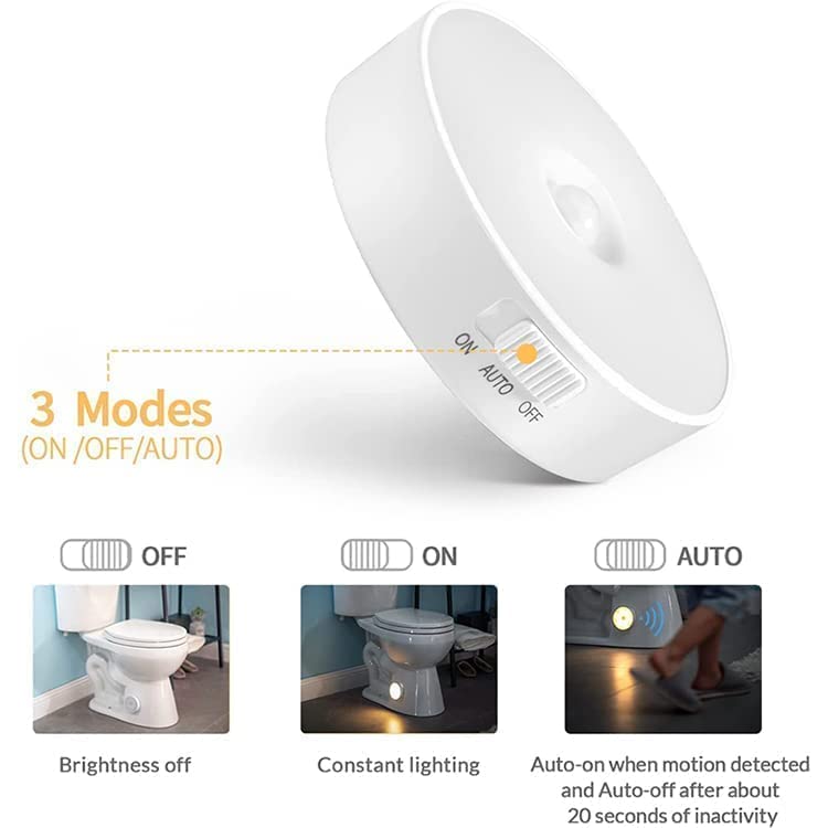 Larrito Motion Sensor Light for Home with USB Charging Wireless Self Adhesive LED Magnetic Motion Activated Light Motion Sensor