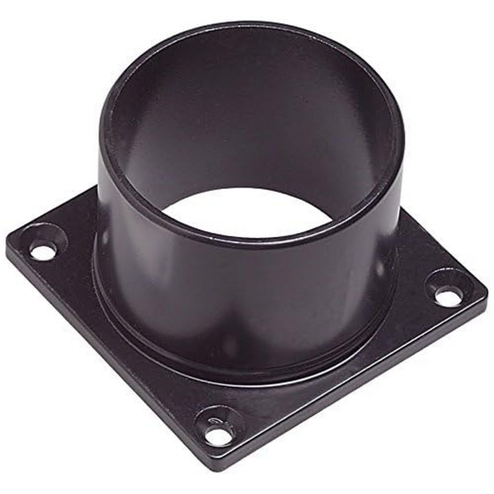 Design House Outdoor Pier Base, Weather-Resistant Aluminum, 3-Inch Diameter, Black, Model 588004