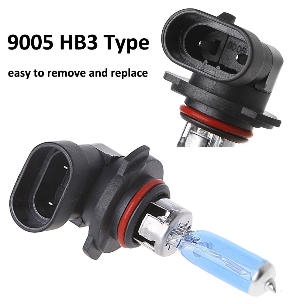 Etopars 2 X Car Vehicle Bright 9005/Hb3 6000K Xenon Gas Halogen Headlight White Light Lamp Bulbs 100W