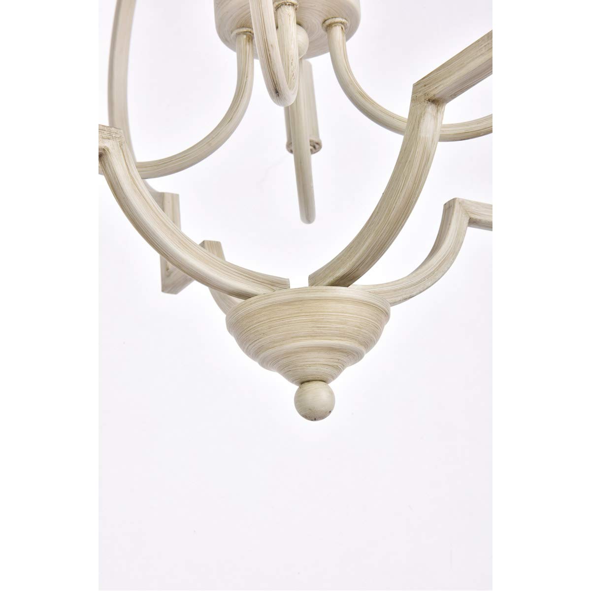 Living District Sandara 4-Light Mid-Century Metal Pendant in Weathered Dove
