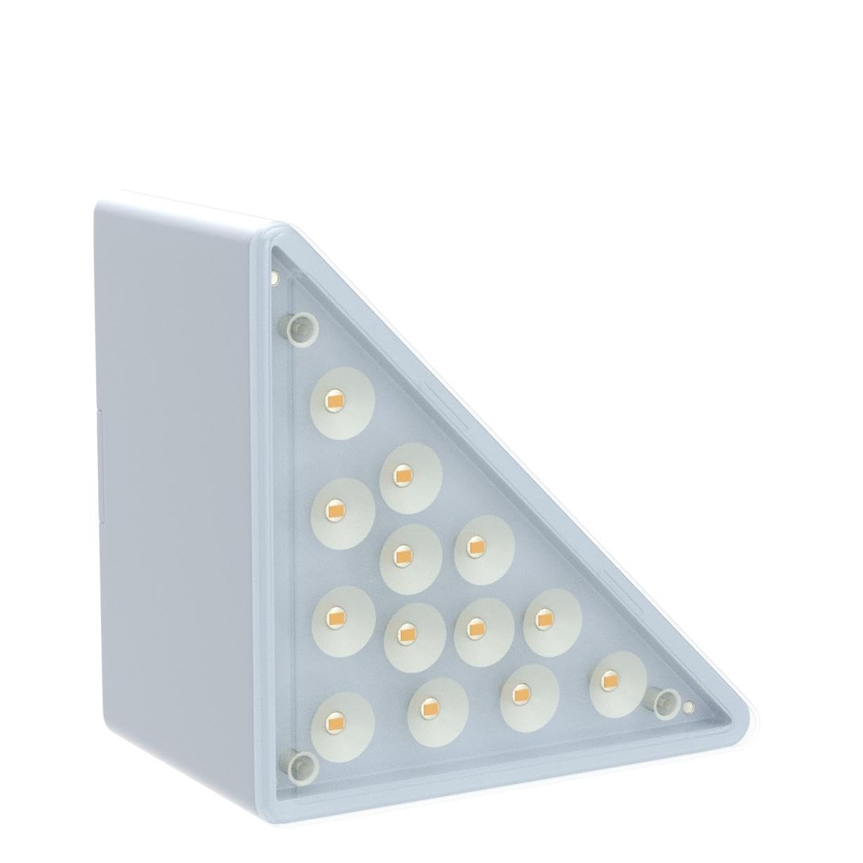 VOLISUN Solar Stair Lights 12 Pack, Waterproof IP67, 13 LEDs, Outdoor Lighting Decor, Cool White, Model 21163ZM