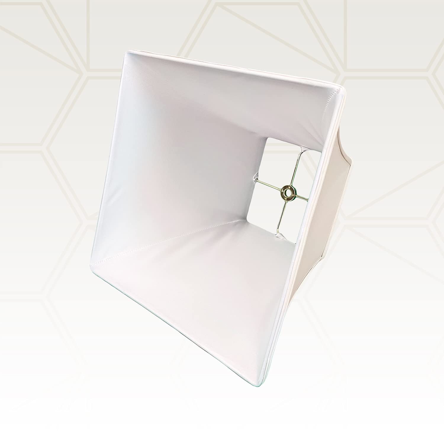 Royal Designs, Inc. Regal Square Bell Lamp Shade, 5 X 10 X 9, White (Bso-715-10Wh)