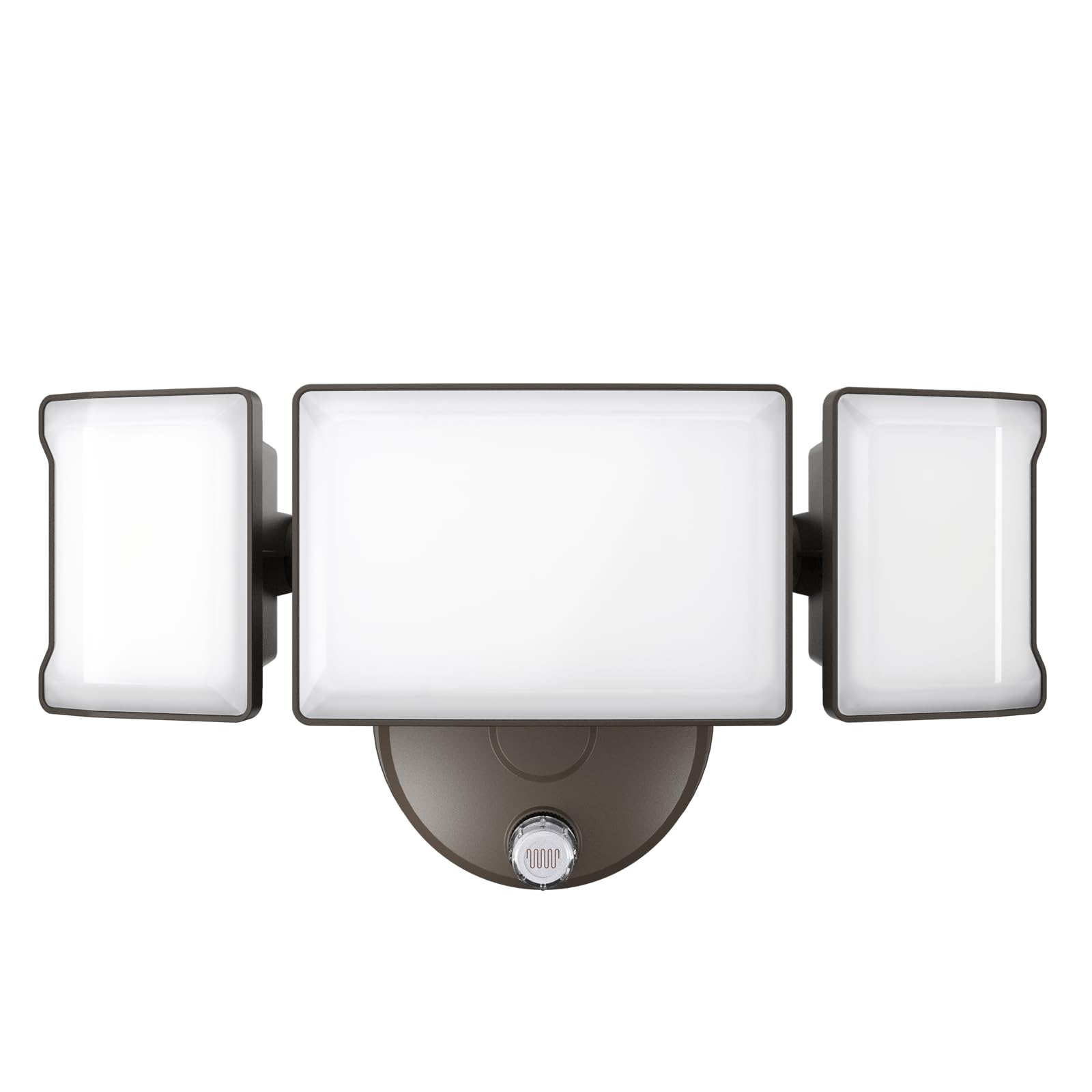 Olafus 60W Flood Light, IP65 Waterproof, 6000LM, Dusk to Dawn, Brown, Model BDB50D-3