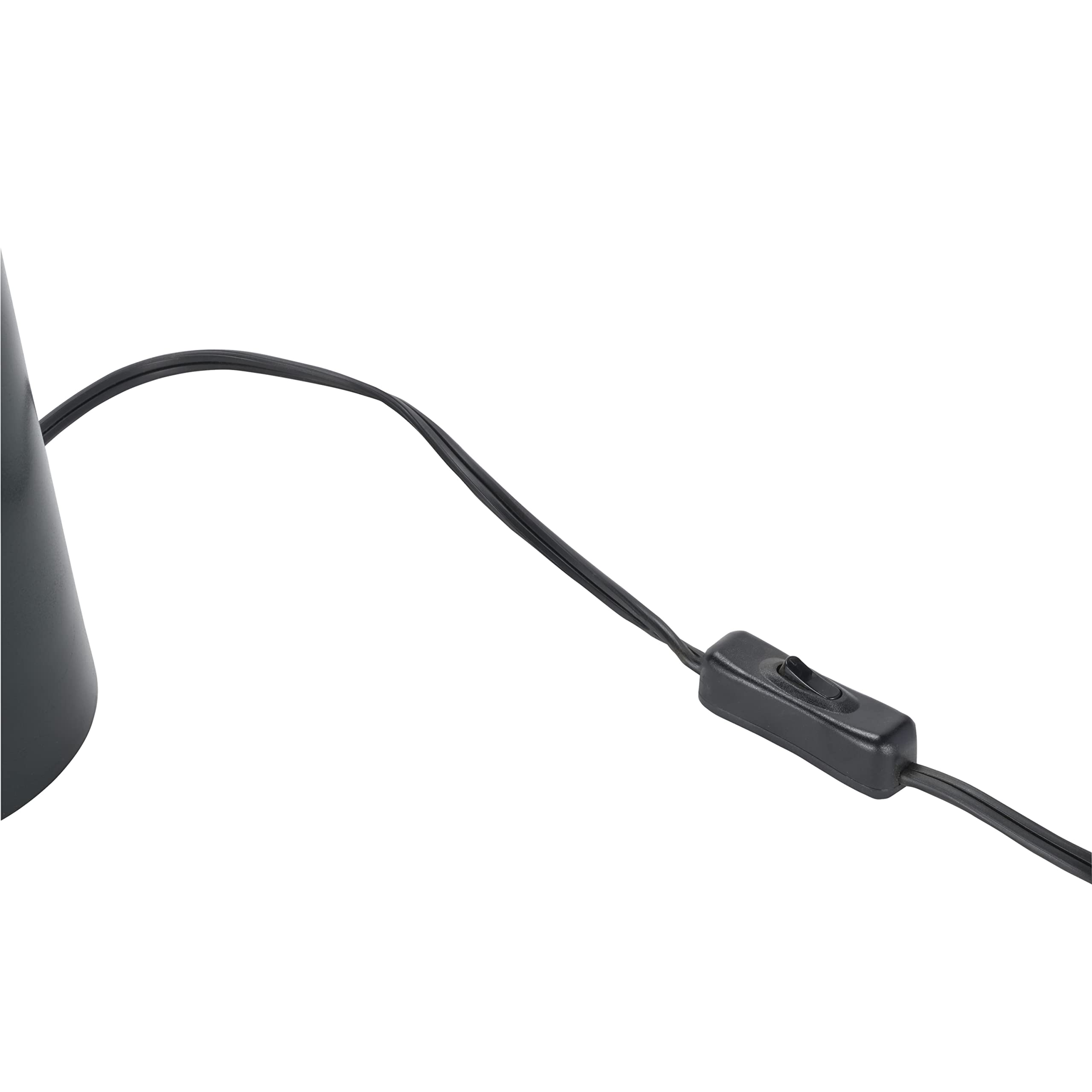 Nourison Ept01 16'' Metal Mushroom Table Modern, Retro, Desk, Bedside, Living Room, Office Lamp, Small, Dark Green