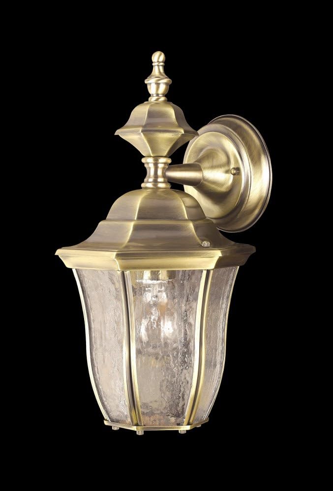 Cal Lighting OL-156WD-AB Transitional 120V,E27,100W Max,8 X 15 X 7 1/2,Dc in Brass - Antique Finish,