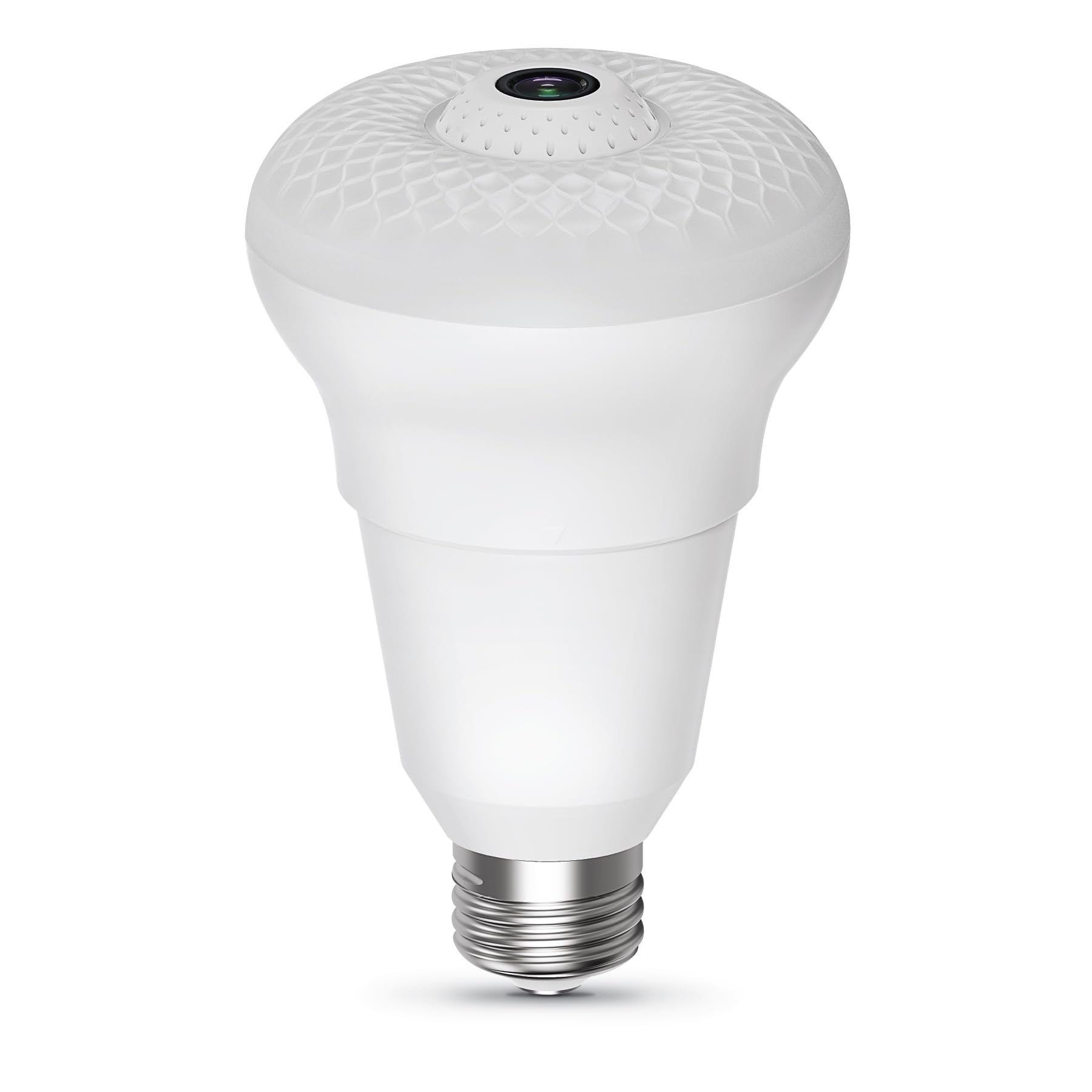 Feit Electric Smart Rotating Light Bulb with Camera, Motion Sensor, Night Vision, 40W Equivalent, E26 Base, White, Model A450/850/CAMWIFI/LED