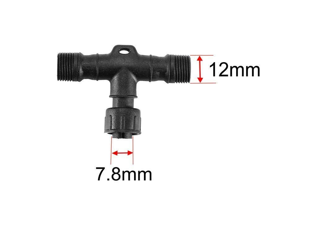 Sumaote Replacement 4Pin T-Connector Waterproof For Rgb Color Led Deck Light Kit, Pack Of 5