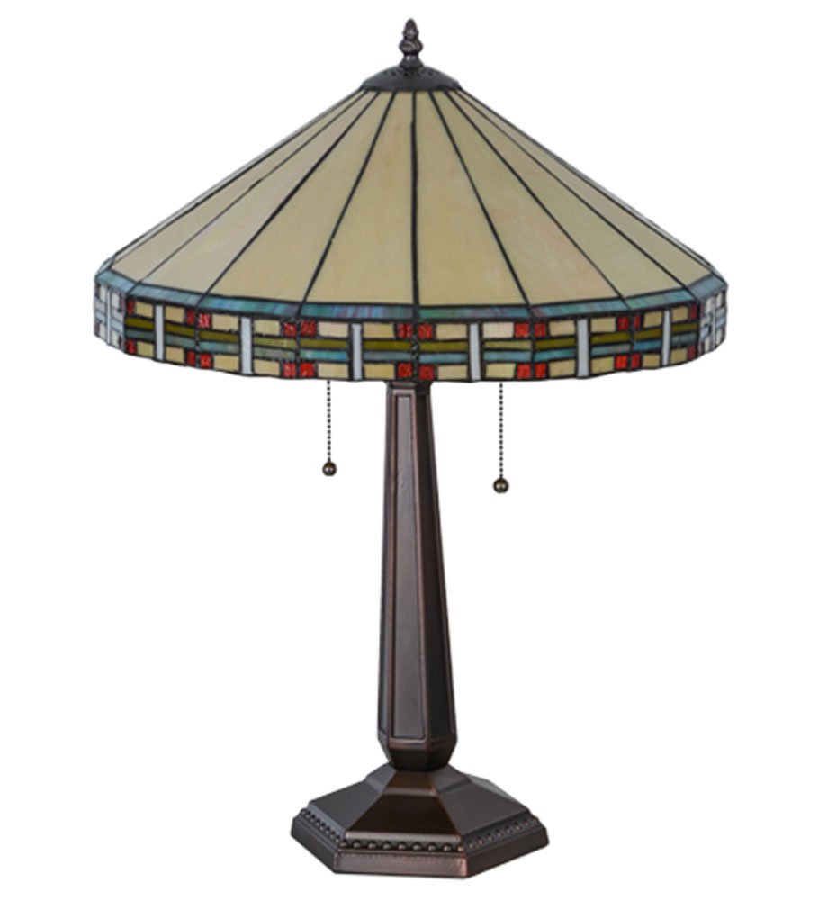 Meyda Tiffany Lighting Fixture, 24in Height, Metal, Mahogany Bronze Finish, Model 144960