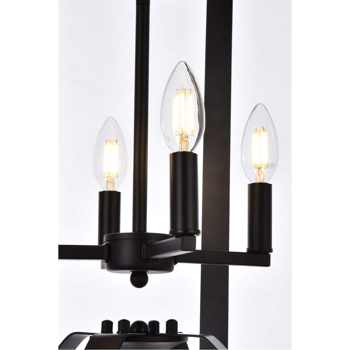 Living District Hoffman 4 Lights Pendant in Black