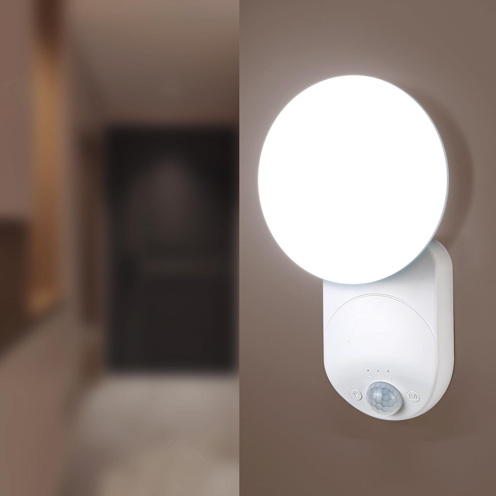 Rechargeable Motion Sensor Wall Light With Remote - Magnetic Wireless Closet Lights With Adjustable Lighting & Angle, Battery Op