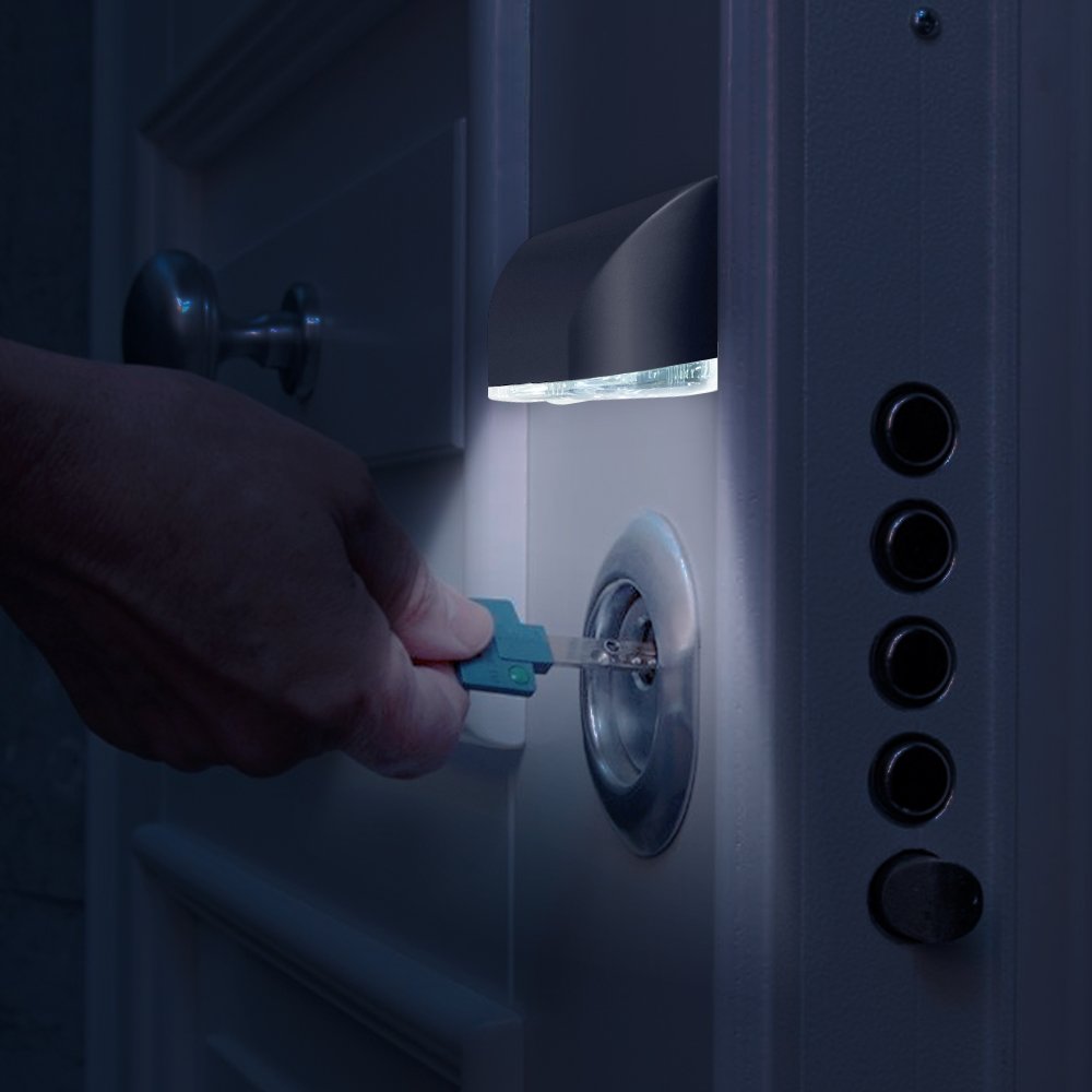 Keyless Entry Checker Light Senhai 2 Pack Keyhole Light, Infrared Ir Wireless Door Lock Lamp, Auto ...