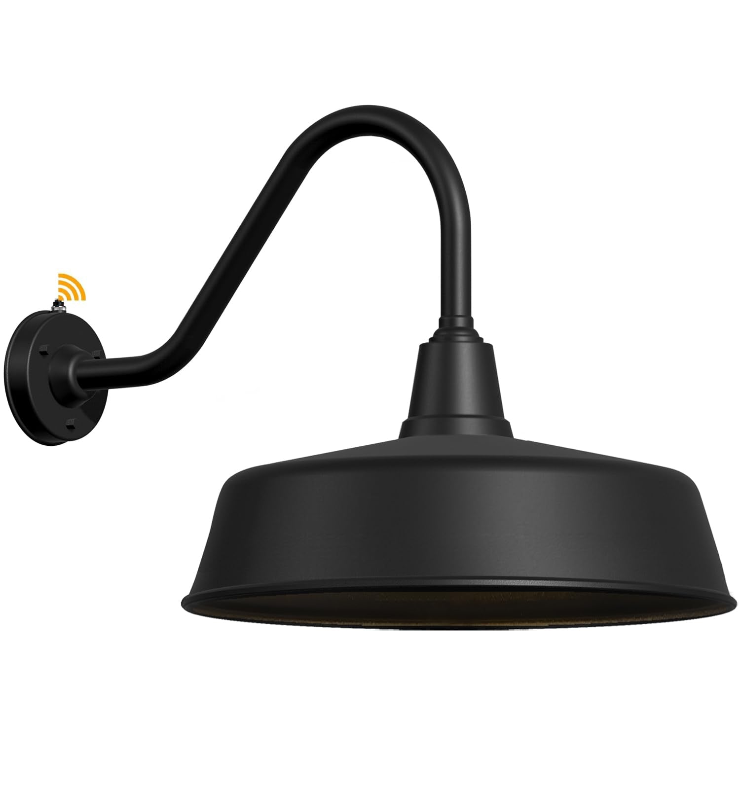 Joesa Extra Large 24" Barn Gooseneck Light, Dusk To Dawn Exterior Light Fixture, Ideal For Installation On Porch, Garage Doorway, Classic Outdoor Barn Light.