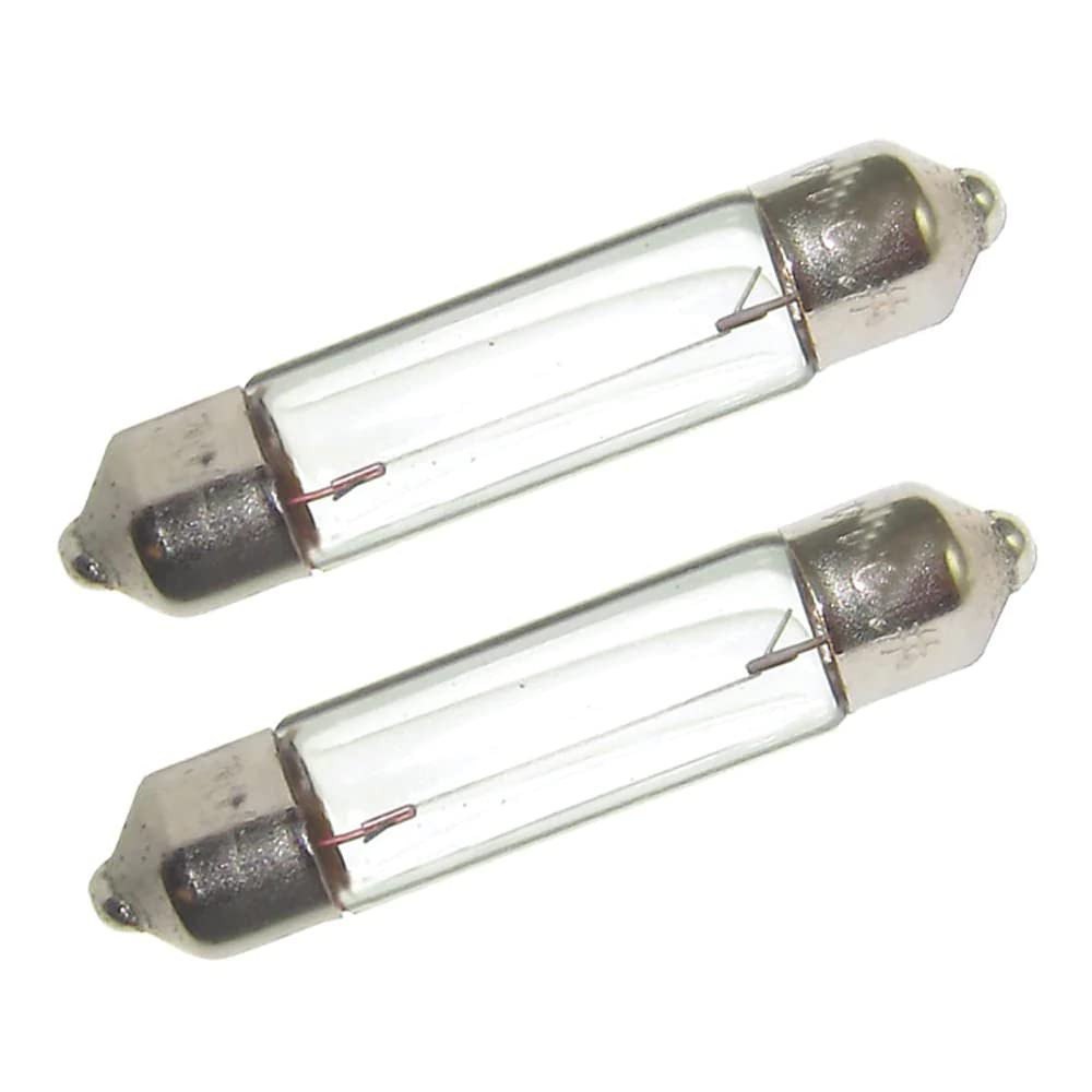 Perko Double Ended Festoon Bulbs - 12V 10W Pair - Multicoloured - Model 32868094