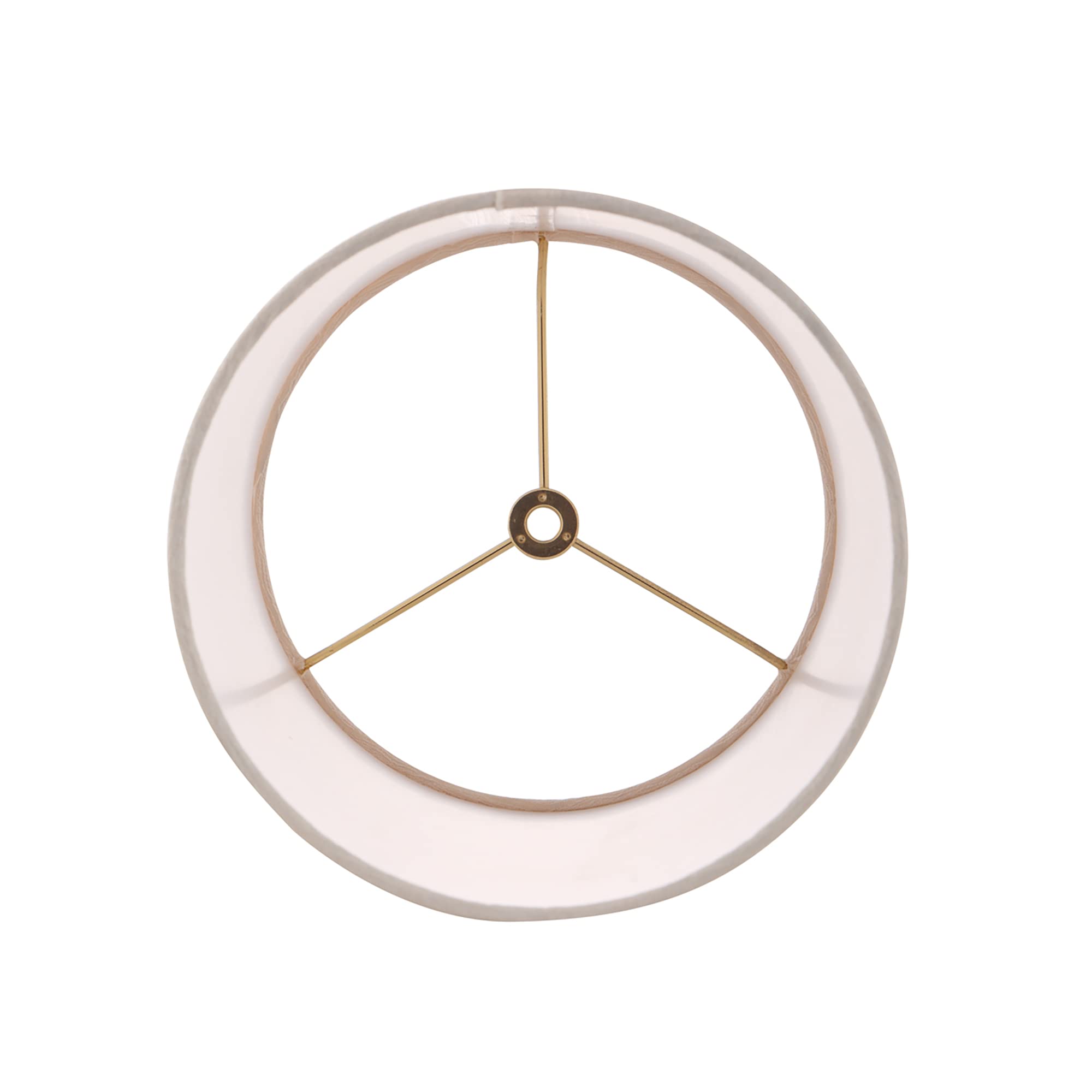 Aspen Creative 31303, Contemporary Design Hardback Drum Beige Spider Shade, 8&quot; Top X 8&quot; Bottom X 11&quot; Height