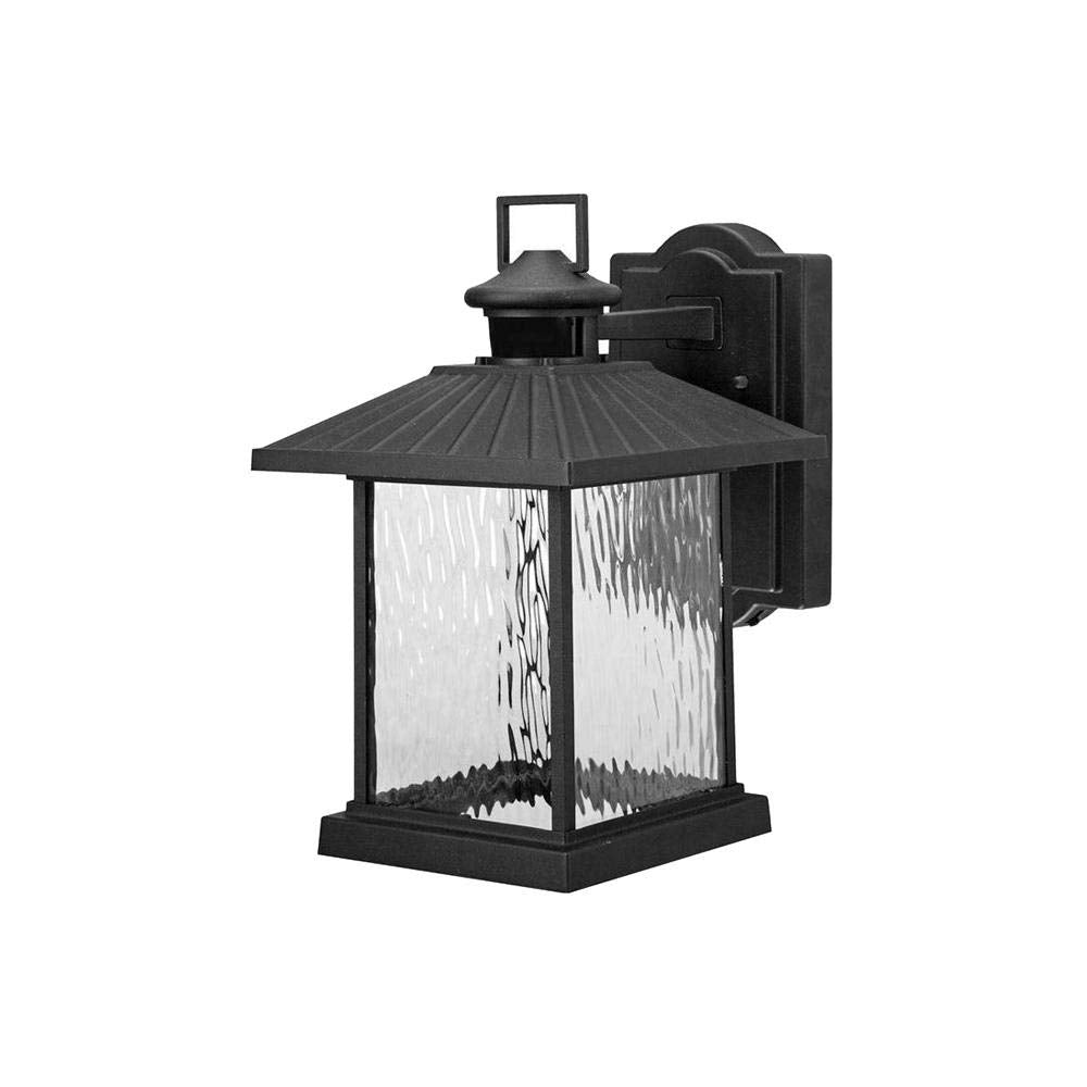 Hampton Bay 1000 001 784 Lumsden WallMount Outdoor Black Led Motion Sensor Lantern, See Picture