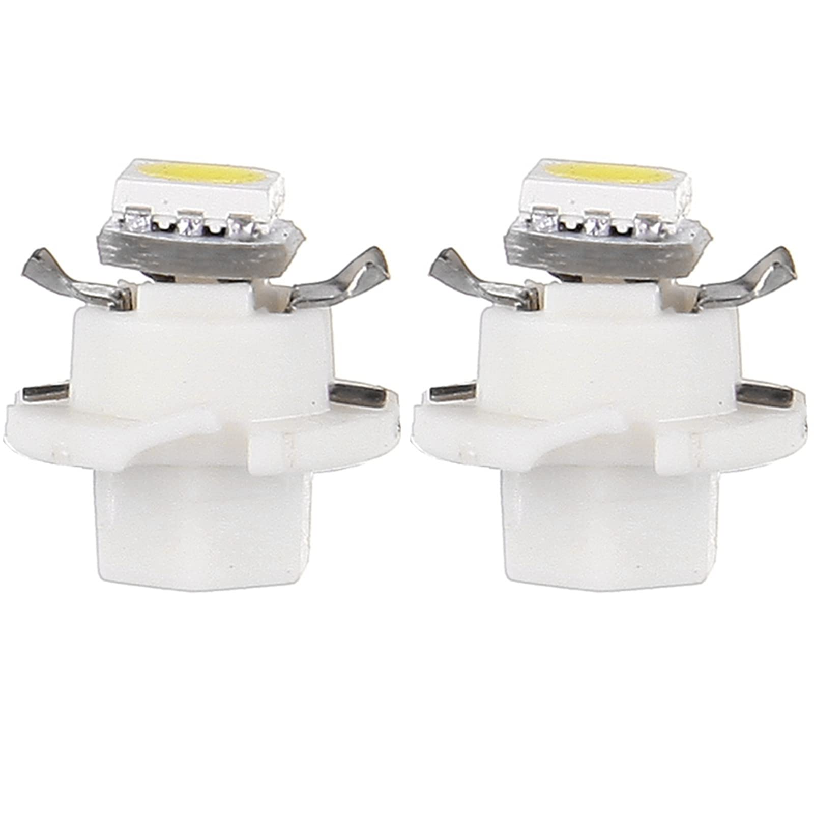 cciyu 10 Pack T5 B8.4D 5050 1SMD White LED Dashboard Indicator Lights