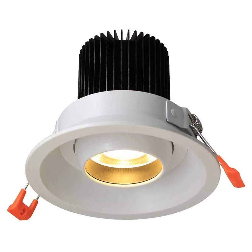 OZZKI Recessed LED Recessed Lights Downlight Round Panel Ceiling Flat Spotlights For Bathroom Hallway Stage Office Ultra Slim Wa