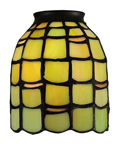 Meyda Tiffany 4 Inch Multi Glass Sea Scallop Shade Ceiling Fixture