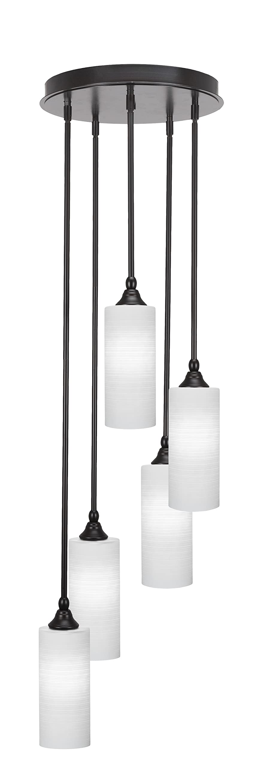 Empire 5 Light Cluster Pendalier in Espresso Finish (2145-ES-4091)