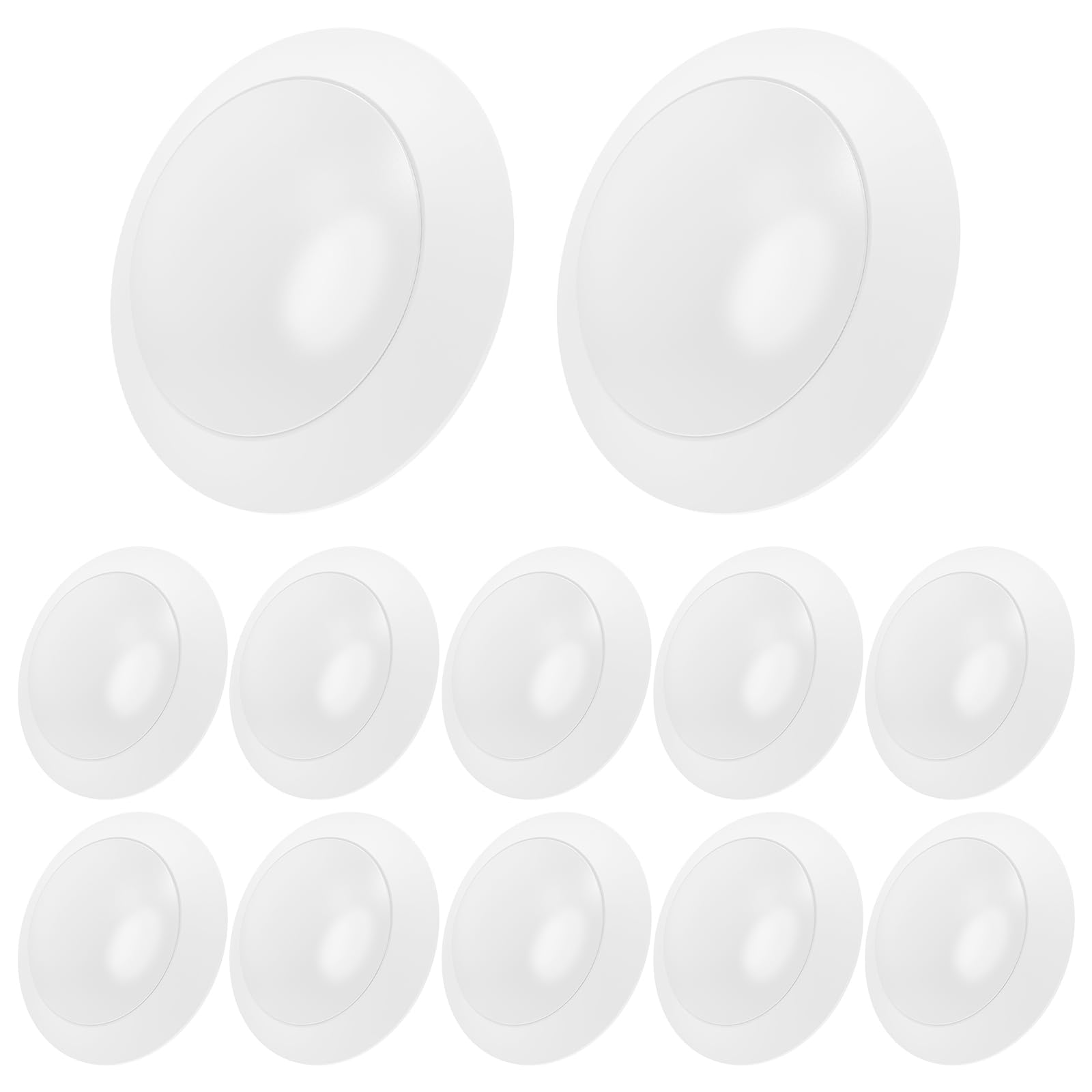 Sofiton 6 Inch LED Disk Lights, 15W Dimmable Ceiling Light, 1050LM, 3000K, Metal, ETL Listed, 12 Pack