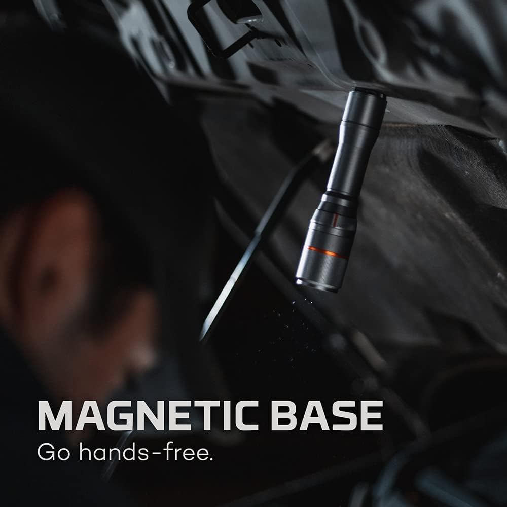 Nebo Davinci Powerful, Rechargeable And Waterproof Handheld Flashlight, Black