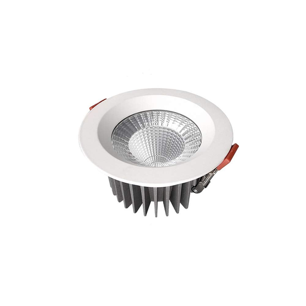 OZZKI Recessed Round LED Recessed Ceiling Light Indoor White Panel Light Moisture Proof IP44 Waterproof Downlight Ultra-Thin Amb