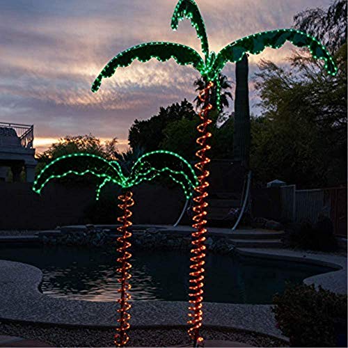 Faulkner Furniture 20522 7 Led Palm Tree 120V Yard Light