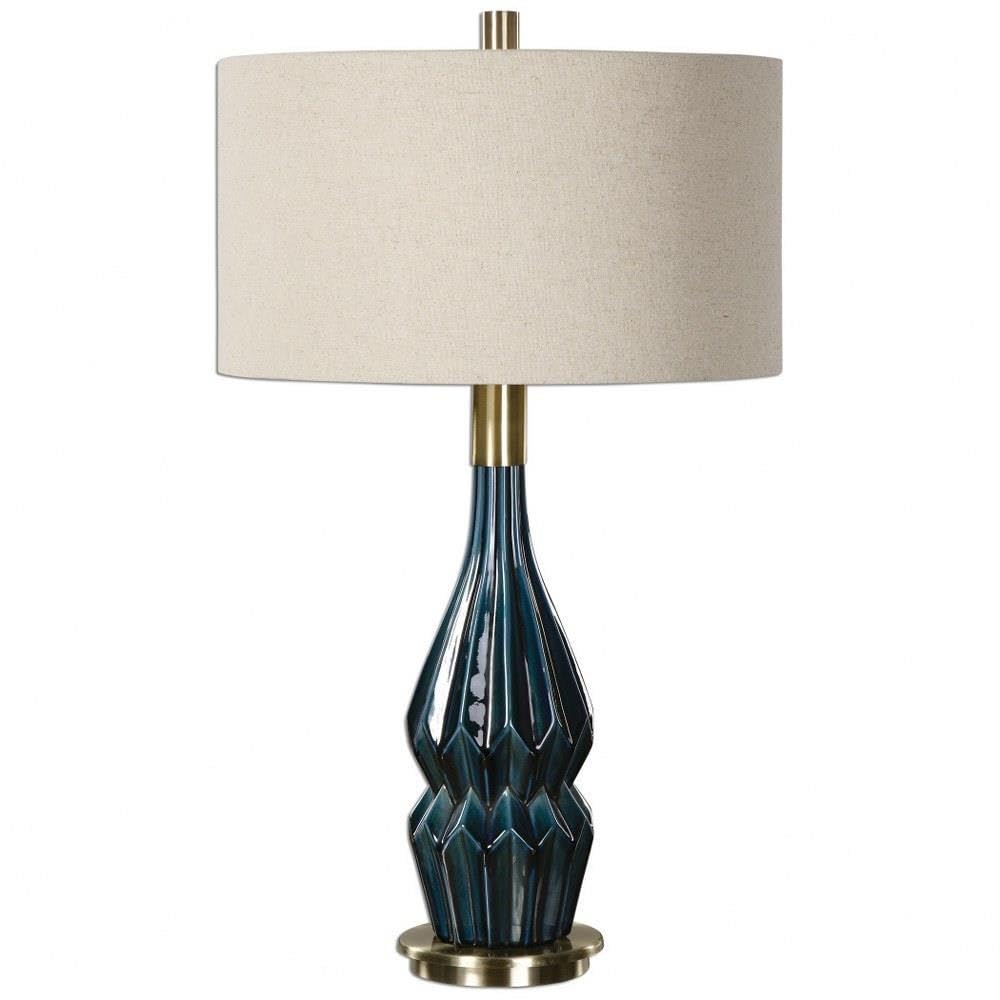 Uttermost Prussian - 1 Light Table Lamp - 18 inches Wide by 18 inches deep