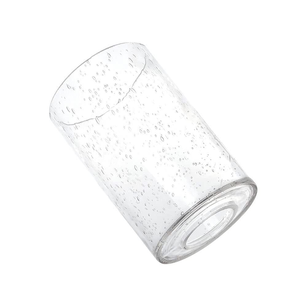 Eumyviv A00001 Cylinder With Bottom Clear Bubble Glass Lamp Shade