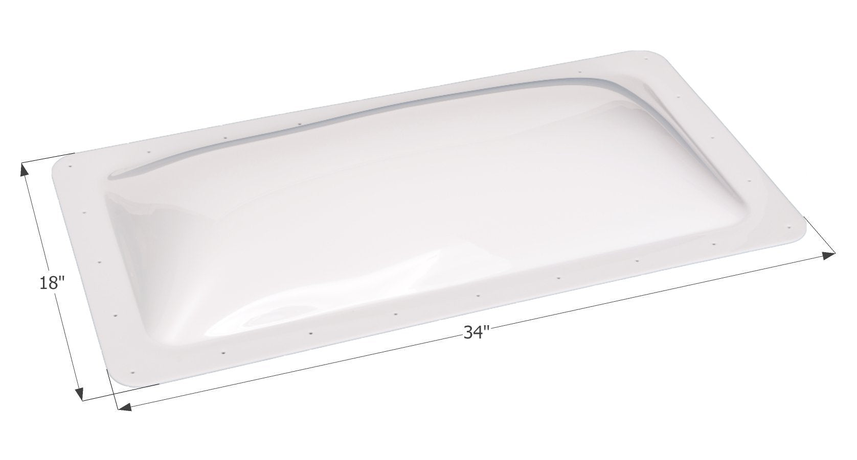 Icon 01849 Rv Skylight Sl1430-30&quot; X 14&quot; X 4&quot;, White