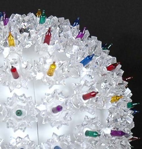 Novelty Lights Starlight Sphere 50-Light Ornament Ball Light, Multicolor, 6in, Model A-SS50-MU, with 5ft Hanging Cord and 12ft Power Cord