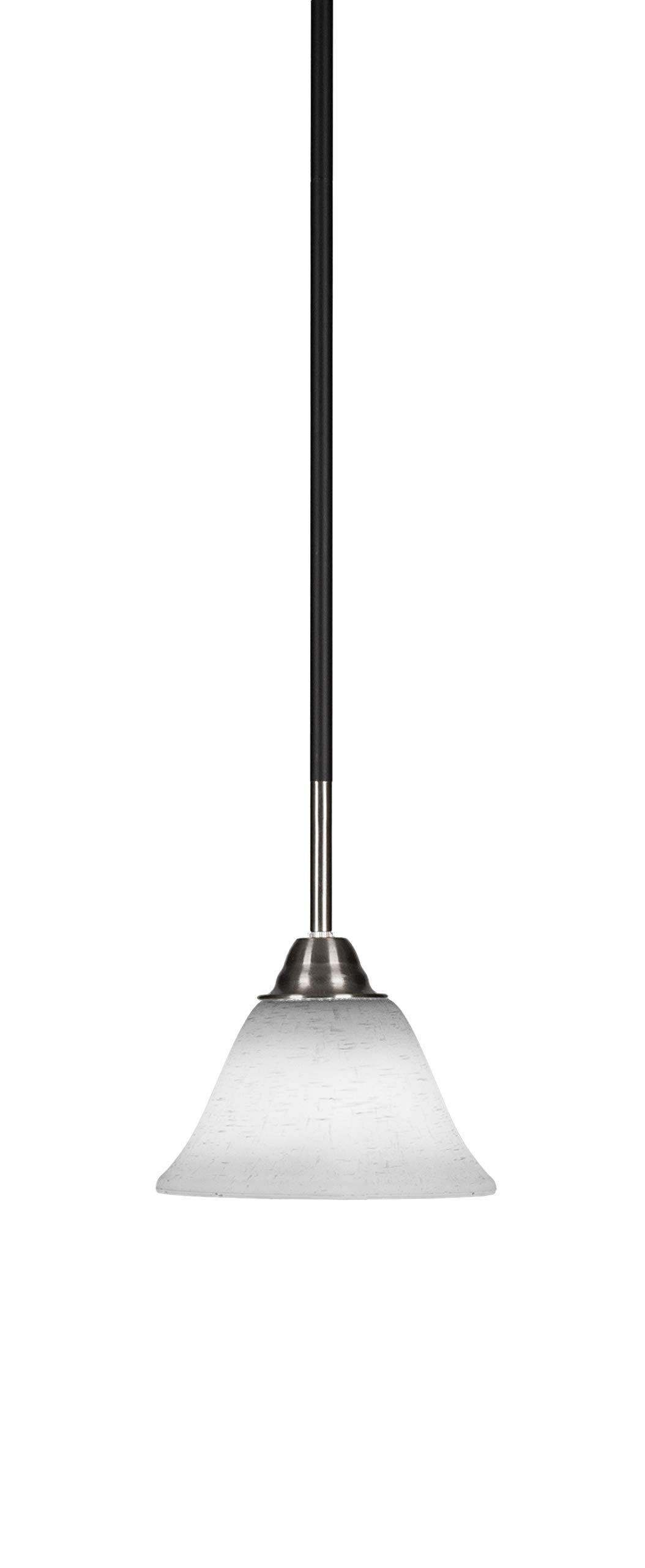 Toltec Lighting Paramount 1 Light Mini Pendant In Matte Black & Brushed Nickel (3401-Mbbn-311)