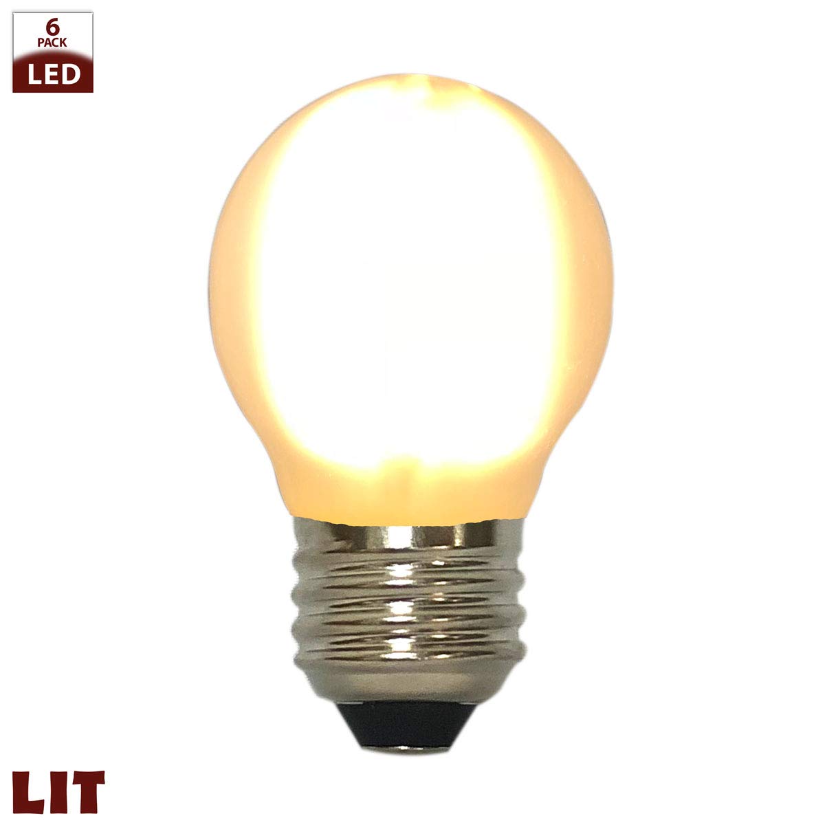 Royal Designs, Inc Lb-1505-6 Lb-1505-6 Vintage Dimmable Edison Light Bulb, A15/E26, Frosted, 6 Count