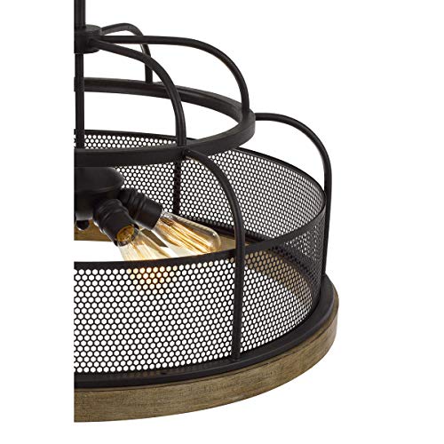 Cal Lighting Fx-3706-6 Transitional Six Light Chandelier From Akaki Collection In Bronze/Dark Finish, 24.00 Inches,Iron