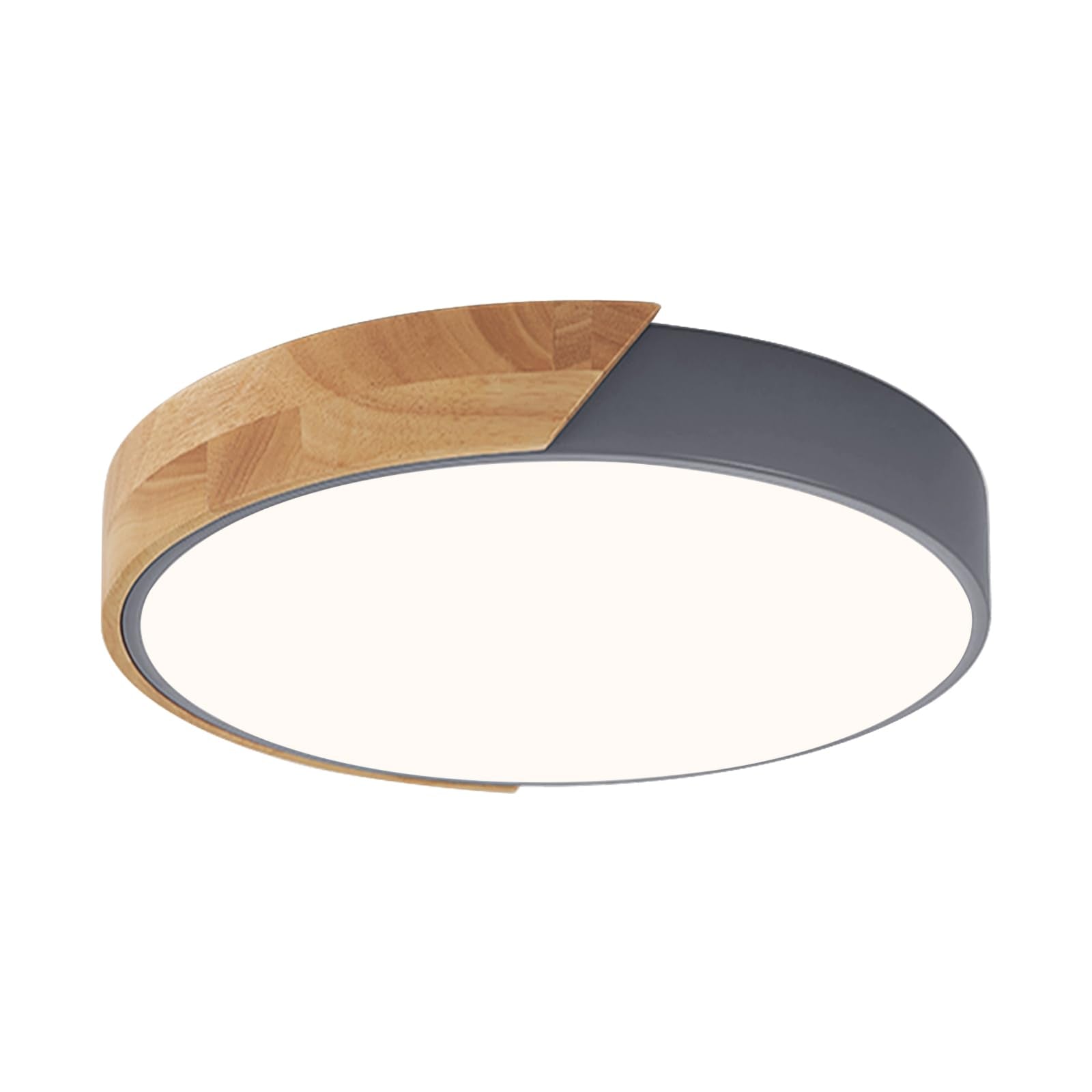 Vikaey Modern LED Ceiling Light Fixture, 4000K, Metal, 11.8in , Gray, Model VGUS20221104003