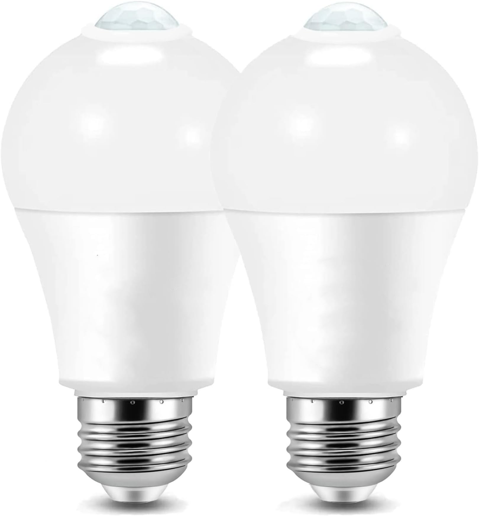 U4GLORY Motion Sensor Light Bulbs A19 9W E26 5000K Cool White PIR Sensor 2 Pack