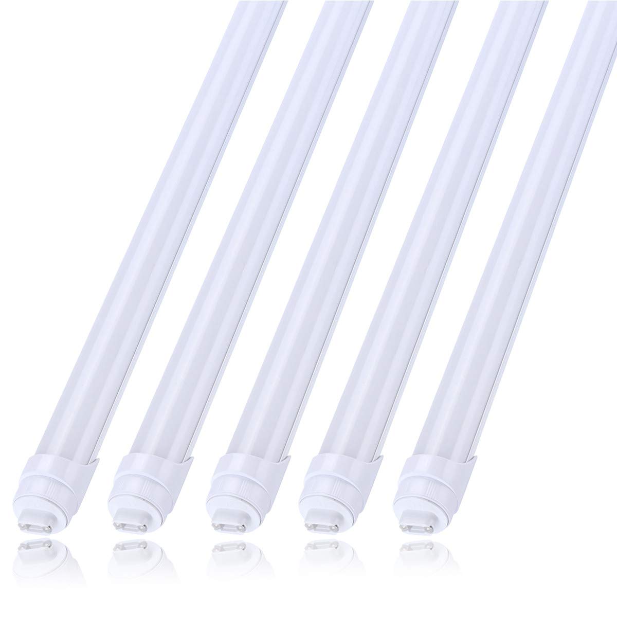 Jomitop R17D 8 Foot Led Bulb Tube Light Ho Base Rotatable Frosted Cover 45W, Replacement 100W Fluorescent Lamp Shop Lights,Dual-