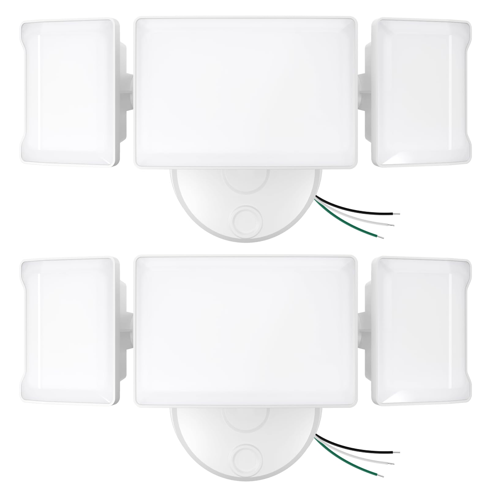 Olafus 60W LED Flood Lights 2 Pack, 6000LM, IP65 Waterproof, White, Model BDB50-3 for Outdoor Security