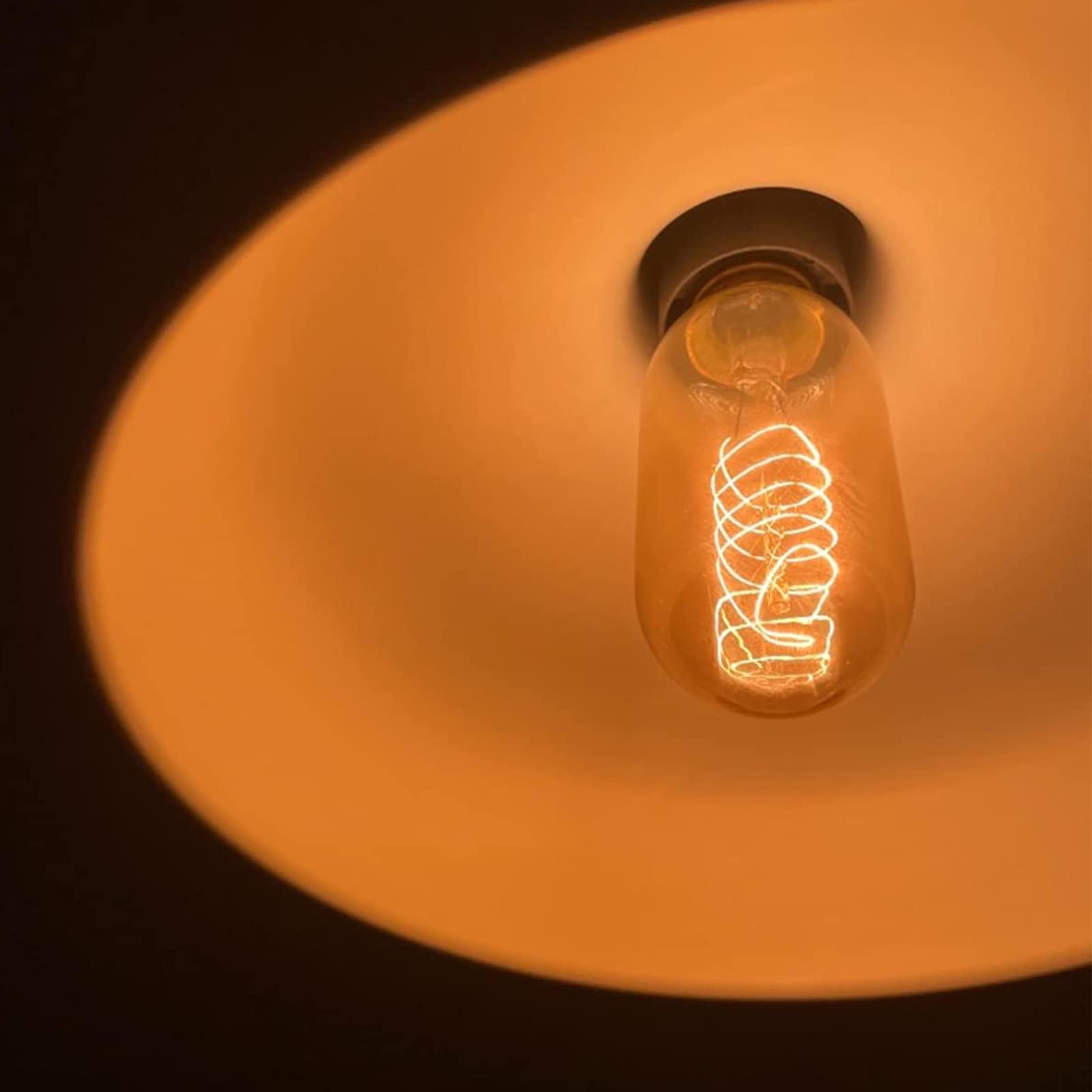 GOENDR Edison Tubular Style Bulb T14/T45, Vintage Dimmable Warm Yellow, 40W E26, Squirrel Cage Filament, 4 Pack