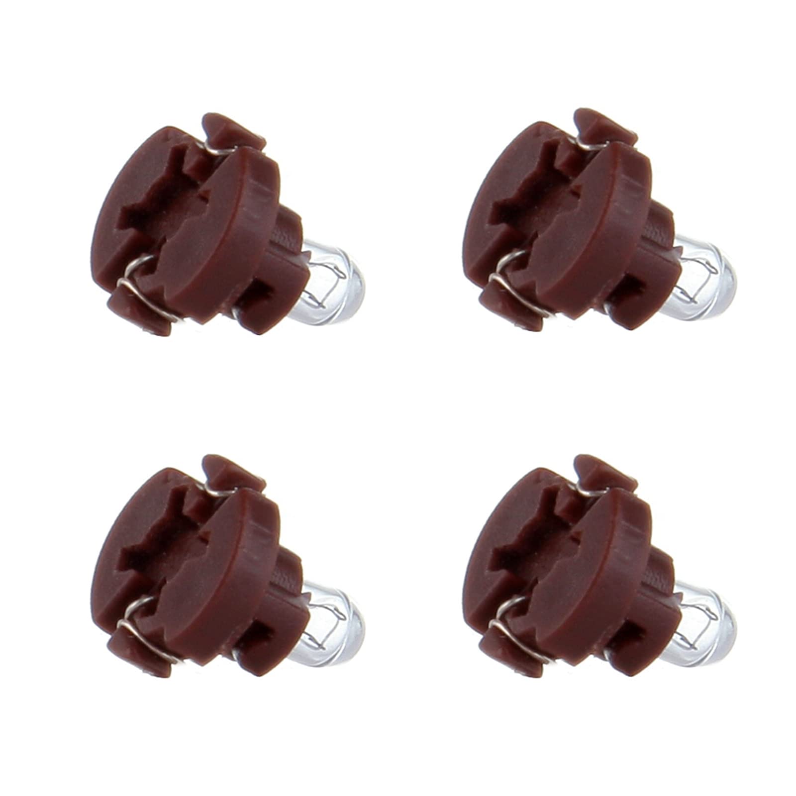 Cciyu Pack Of 4 Replacement Fit For Dash A/C Instrument Cluster Panel Dashboard Gauges Light Warm White T3 Neo Wedge Halogen Bulb 12V