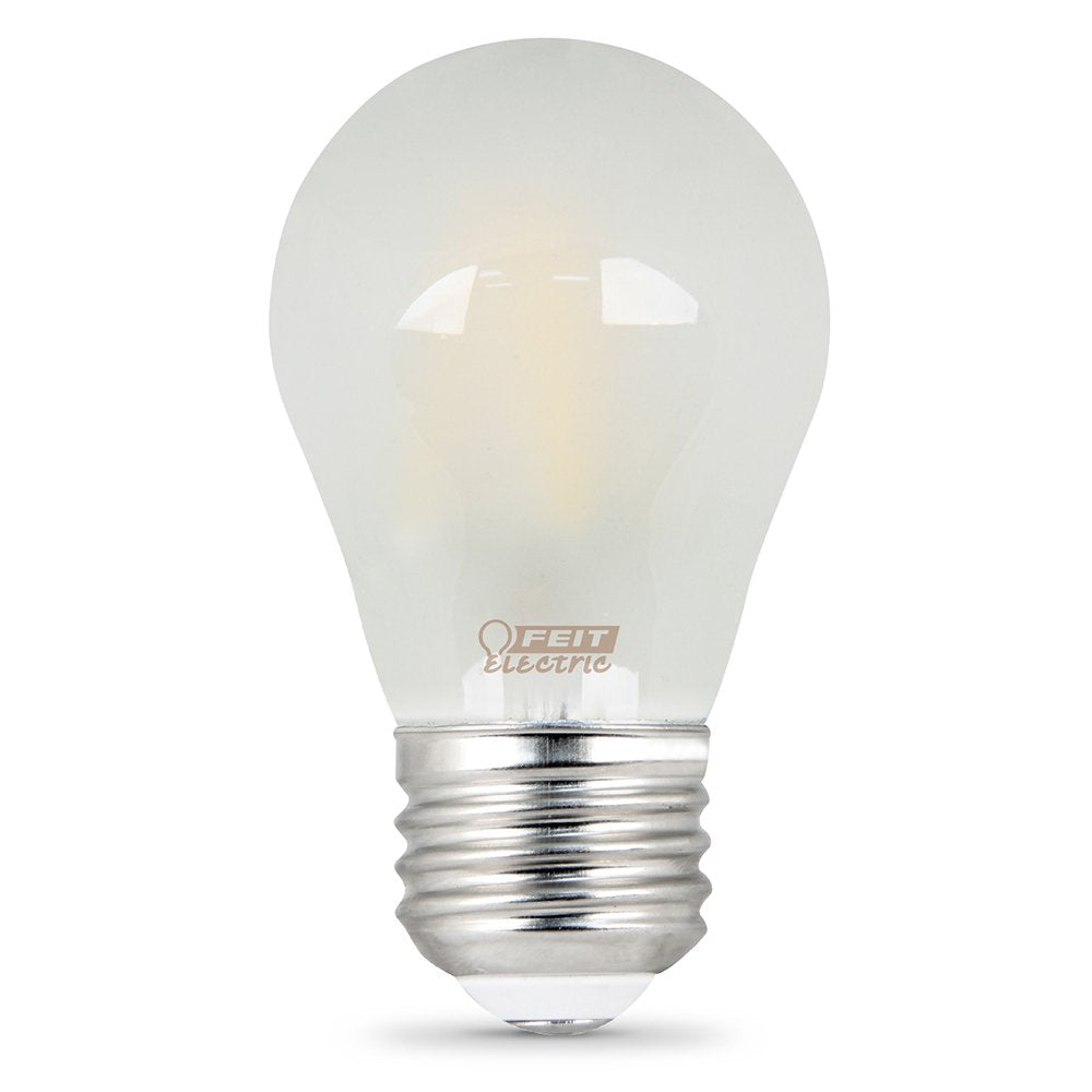 Feit Electric Decorative Frost Glass Filament LED Light Bulb, 40W Equivalent, Soft White, 2 Count, Model BPA1540/F/827/LED/2